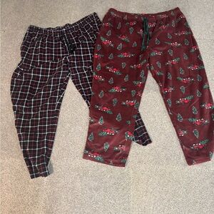 St. John's Bay Pajama Bottoms - Red and Black Plaid